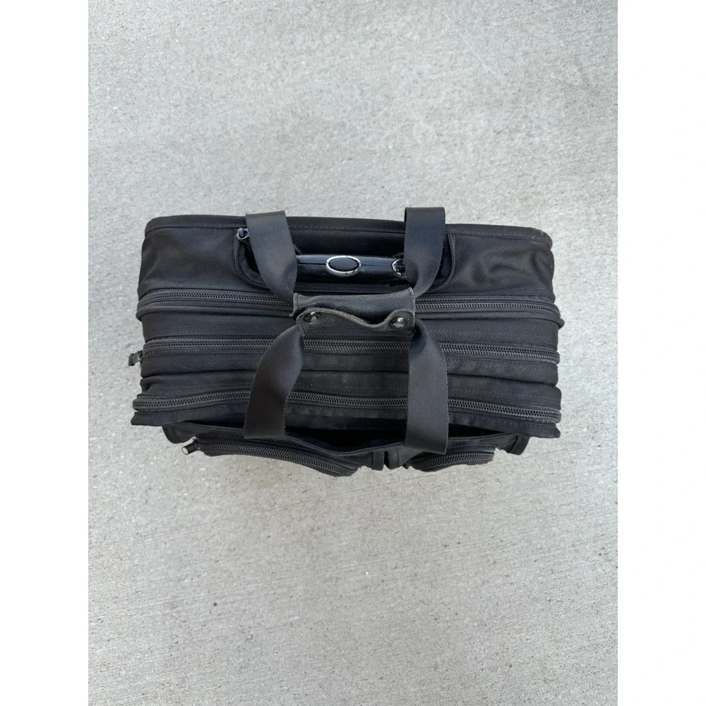 Tumi Alpha 2 Wheeled Briefcase Laptop Bag‎ Carry-on Black Ballistic 26104DH